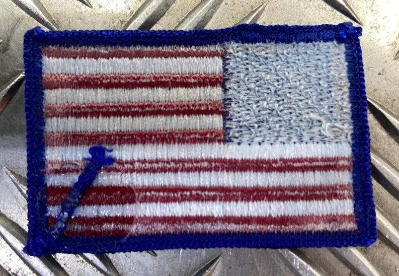 US / American USA Flag Shoulder Sew-on x 2- NEW