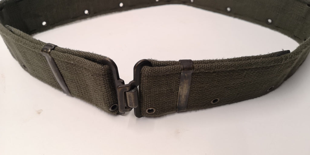 Vintage Belt Webbing Load Carry Pistol Canvas Belt Pattern 58 Waist 44"