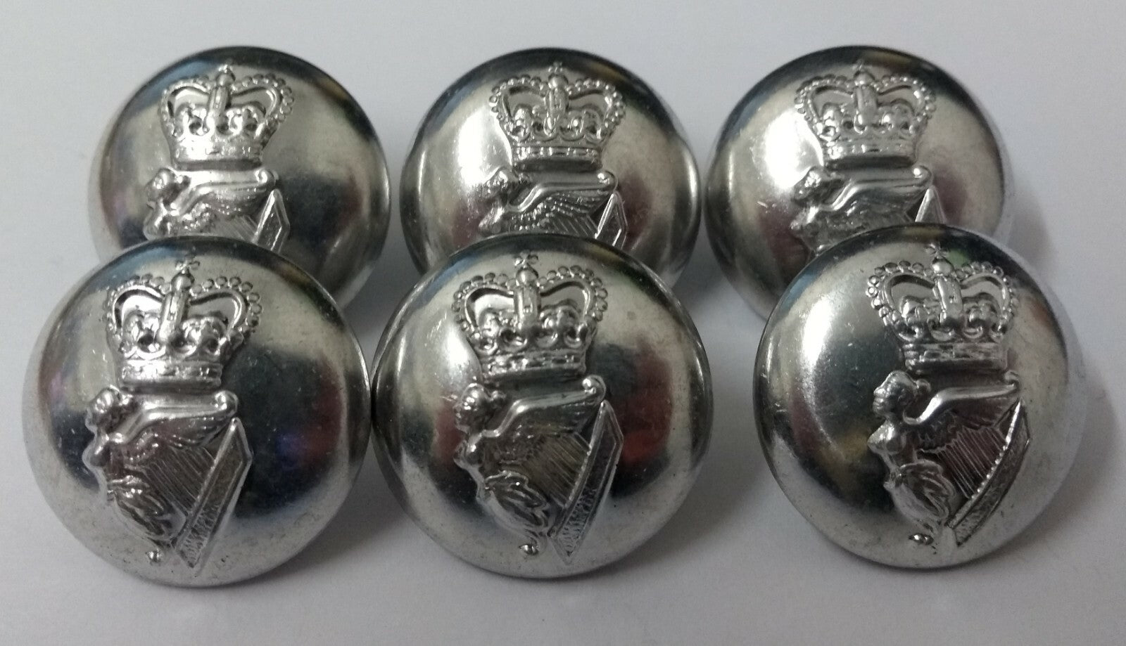 Genuine British Army Issue No1 No2 Irish Guards Harp Dress Buttons ASBT116