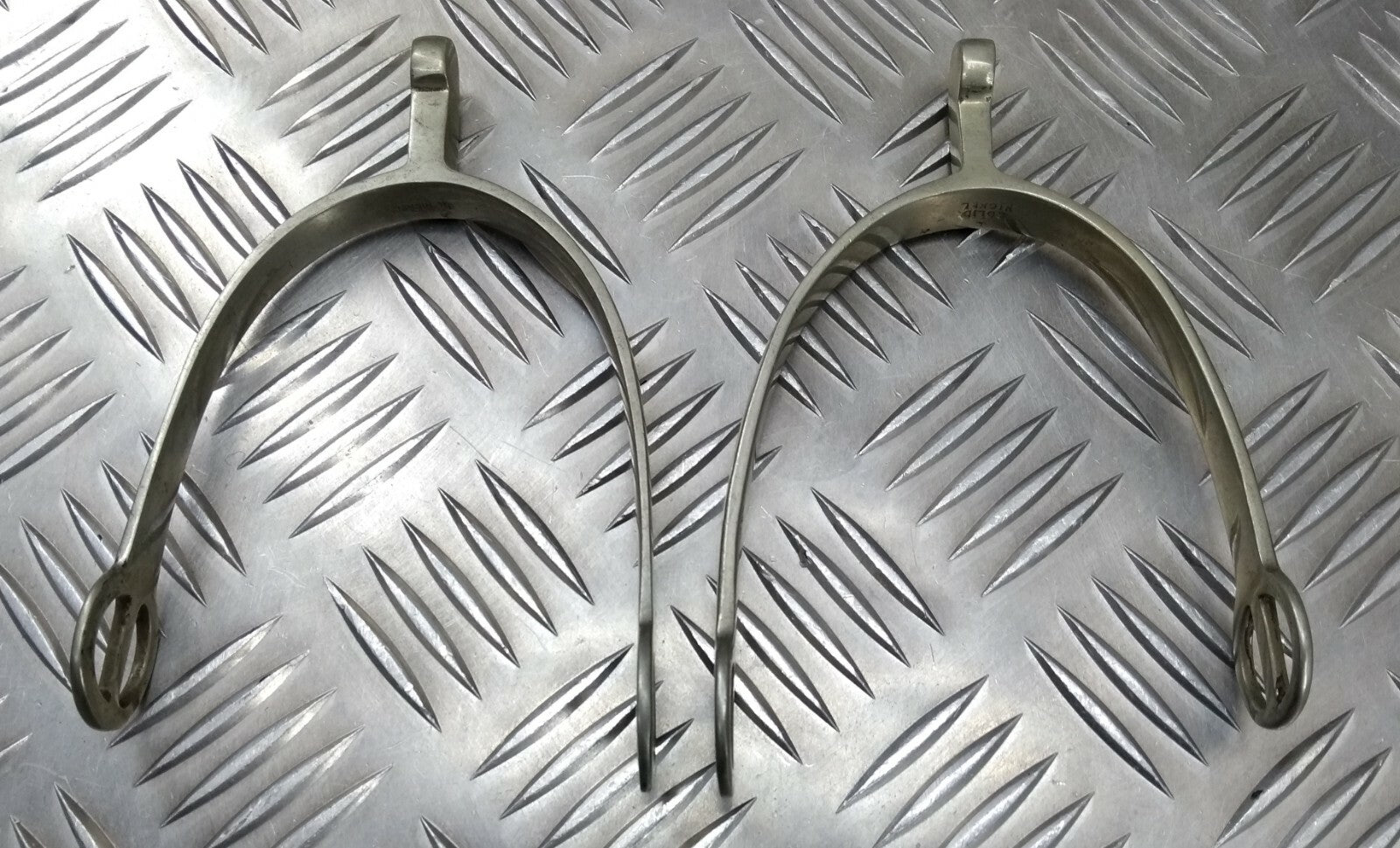 Genuine Vintage Issue Nickel Officers Cavalry Type Parade Spurs- NEW