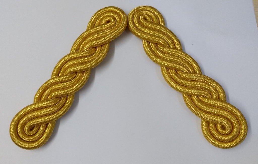 Shoulder Cords Gold Ceremonial Parade Issue No Insignia Made in the UK