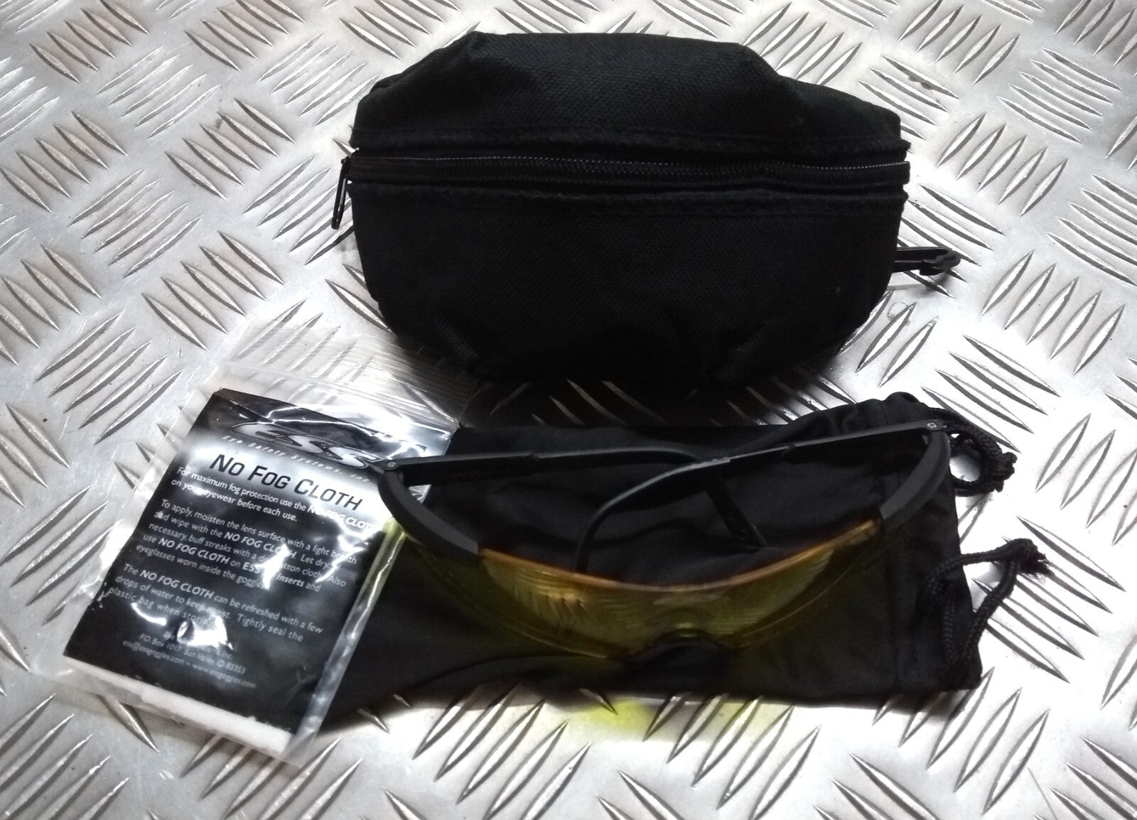 Army Ballistic Glasses ESS Marksman & High Contrast Yellow Lens & Soft Case