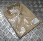 Style Tri Service British Fawn Colour Dress Shirt Short Sleeve 17" New