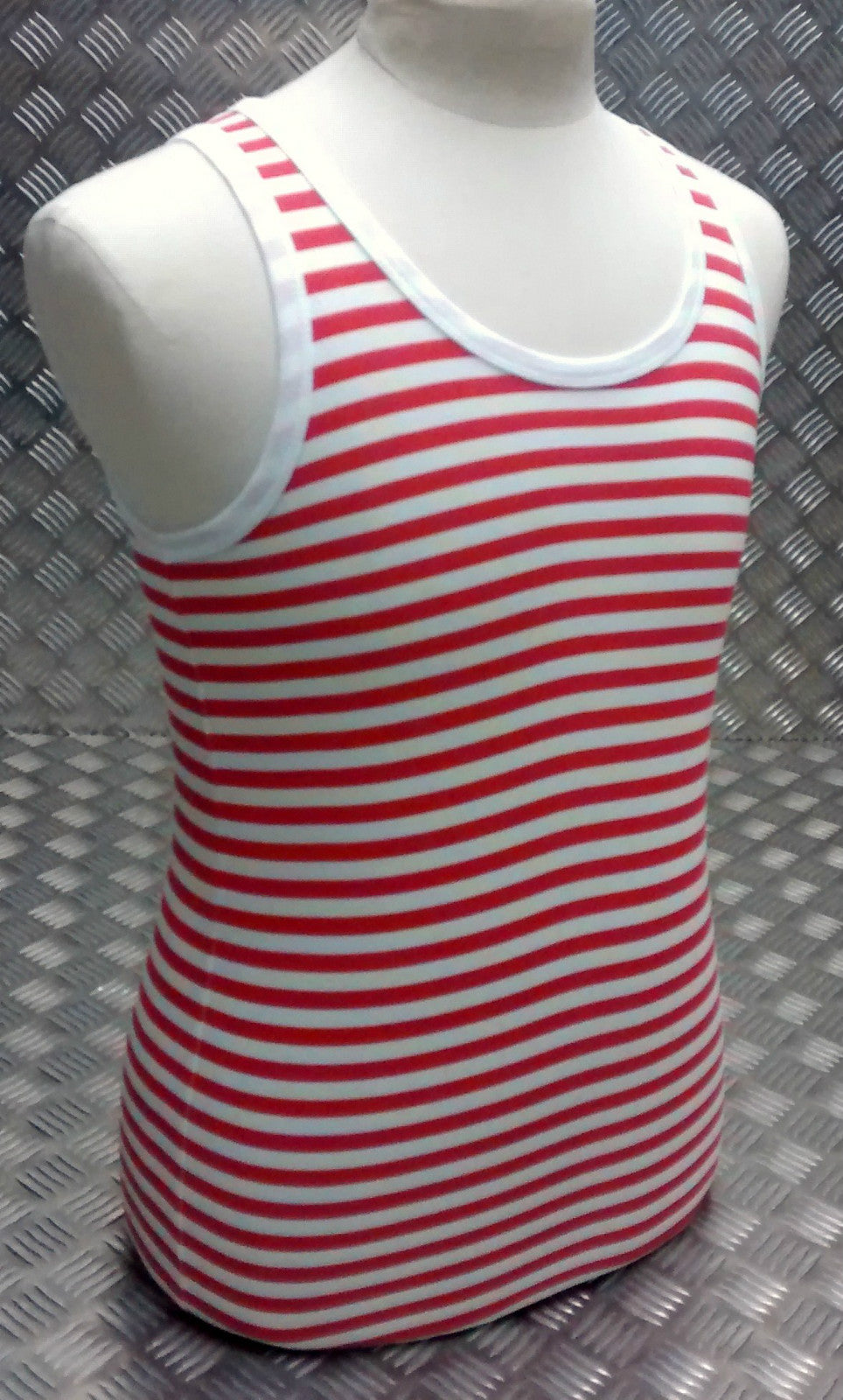 Russian Soviet USSR CCCP Style Stripy Sailors Telnyashka Red Vest All Sizes NEW