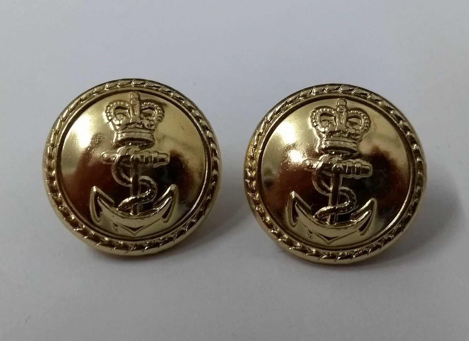 Genuine British Royal Navy RN Officers Netted Mess Dress Buttons 30L ASBT50
