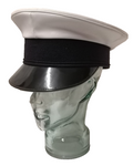 White Royal Navy like Peaked Cap 57cm