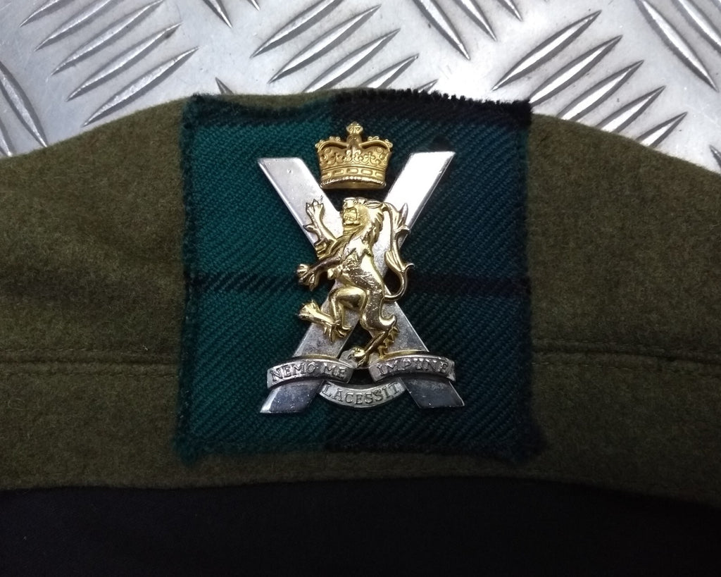 Tam O`Shanter RRS "Royal Regiment of Scotland" With Insignia Badge no Pompom