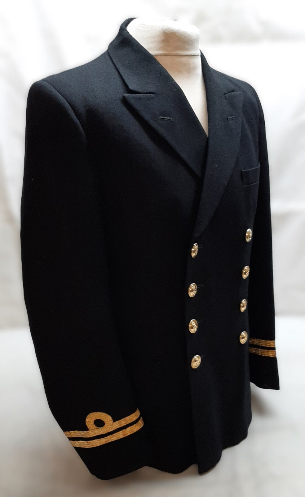 RN Jacket British Naval OFCs LT No1C Diagonal Serge 8 Button 100 Regular