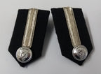 Oman Gorgets Collar Tabs With Silver Detail Chrome Officers Insignia Buttons