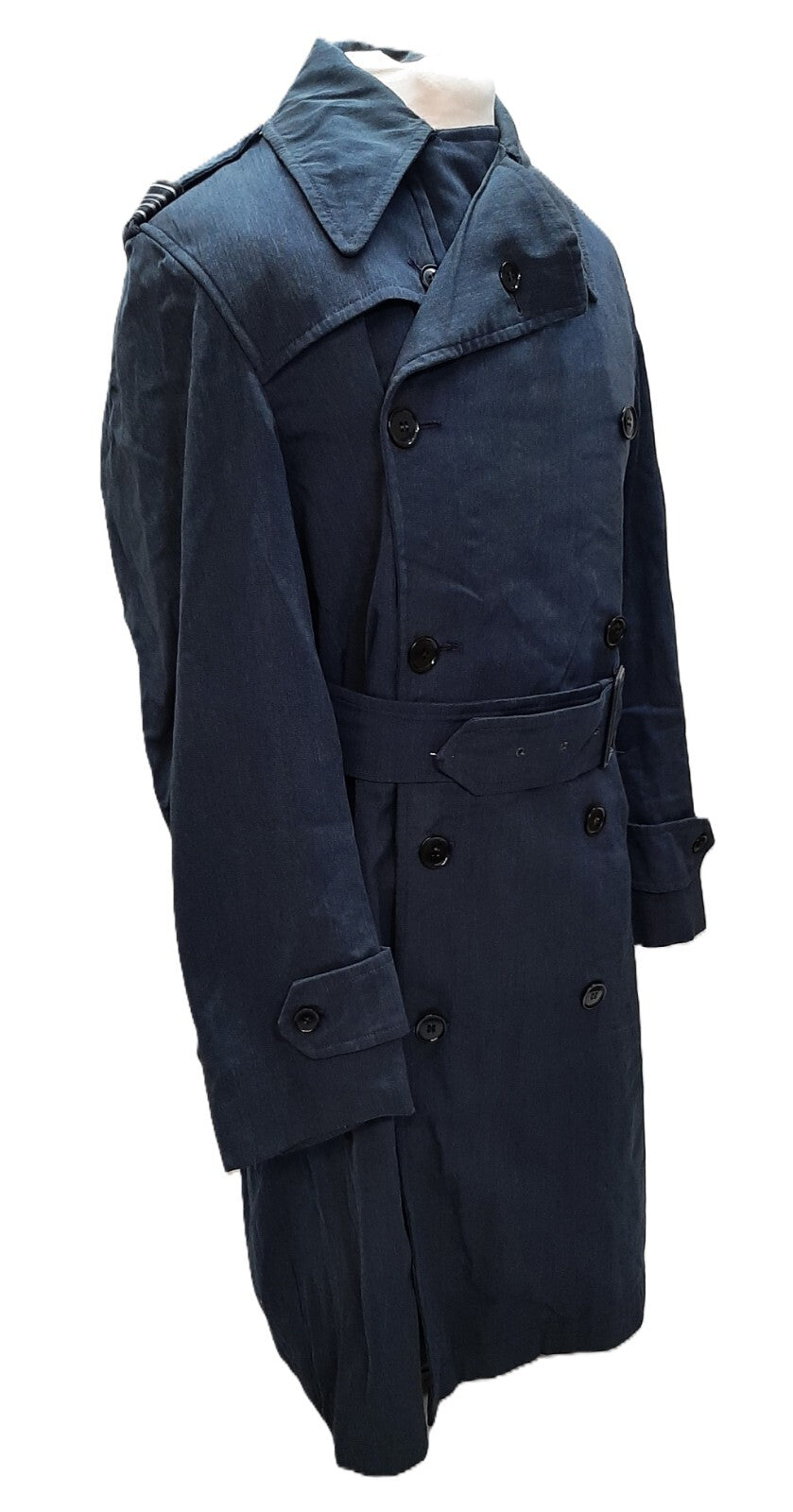 RAF Royal Air Force Raincoat Vintage OFC Double Breasted With Belt