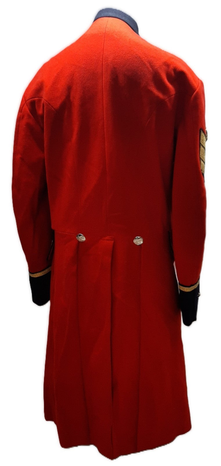 British Army Red Long Coat Royal Hospital Chelsea Q/C Buttons C/SGT