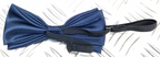 Dark Navy Blue Silk Bow Tie Made In The UK