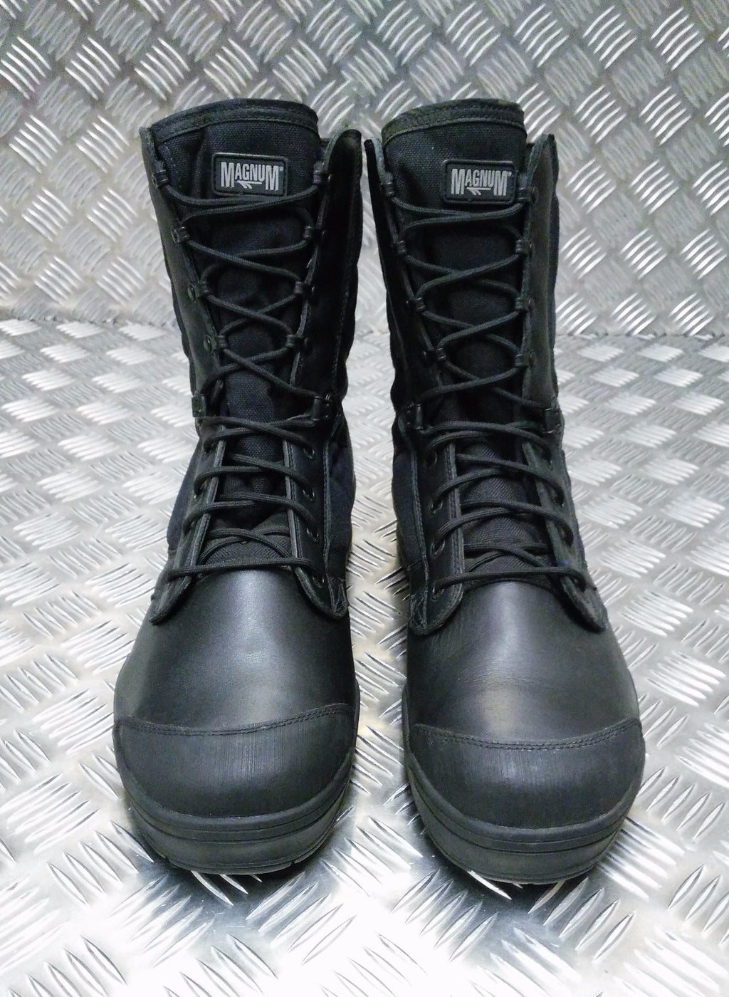 Magnum Black STEEL Toe Cap Boots Genuine British Army Issue Hot Weather - NEW
