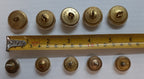 Assorted British Army Regimental Insignia Buttons Medium and Large Sizes X10