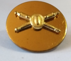 US USA Enlisted Man's Coastal Artillery Collar Dog / Flat / Snap pin backing