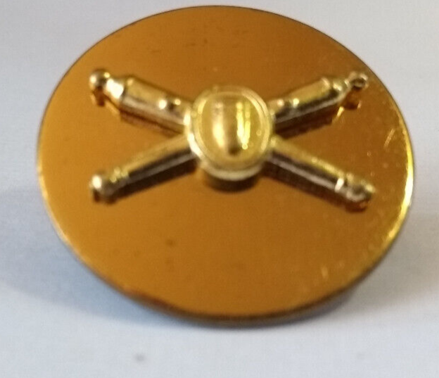 US USA Enlisted Man's Coastal Artillery Collar Dog / Flat / Snap pin backing