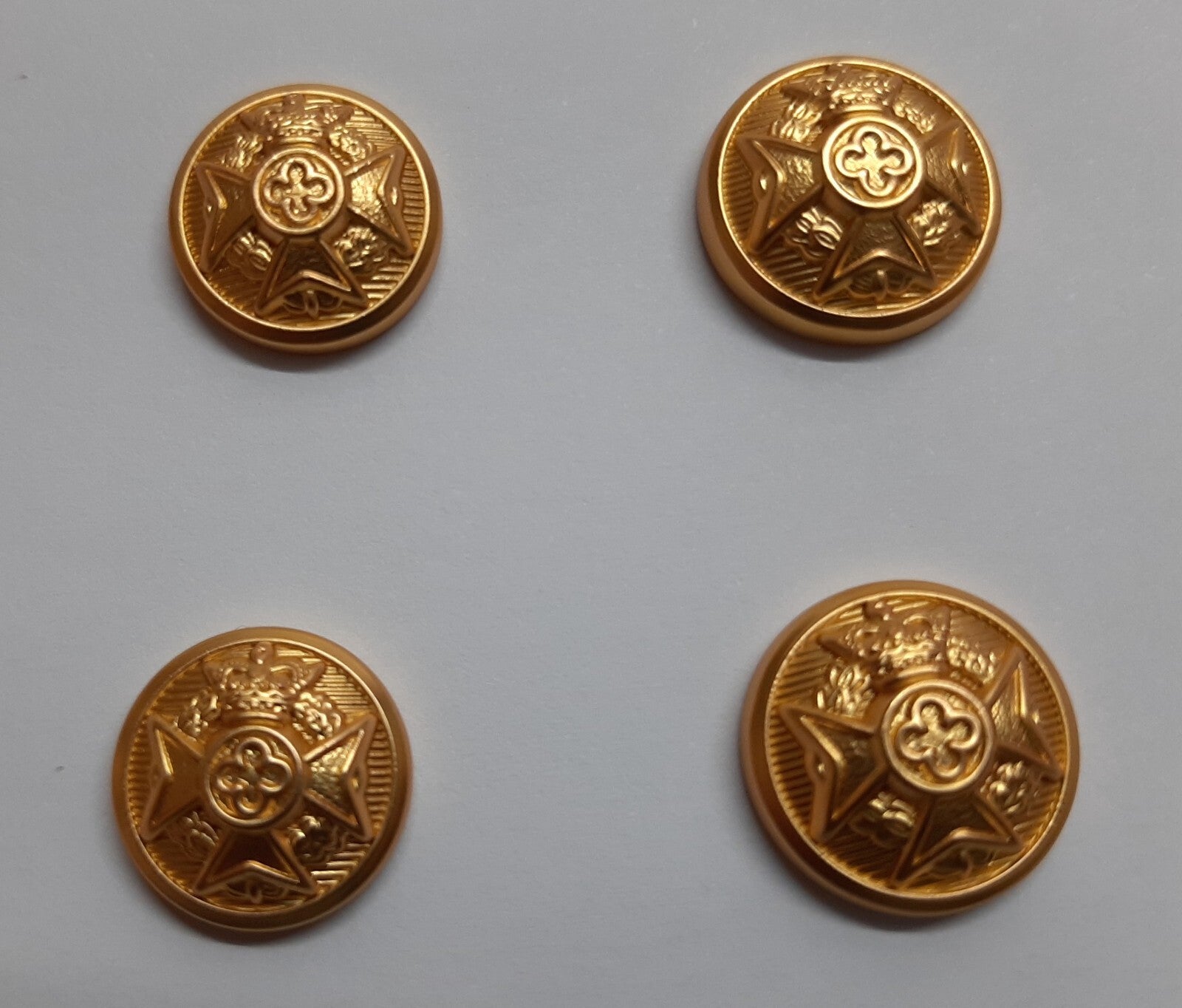 RAChD Buttons 22L X4 Small British Royal Army Chaplains' Department Insignia