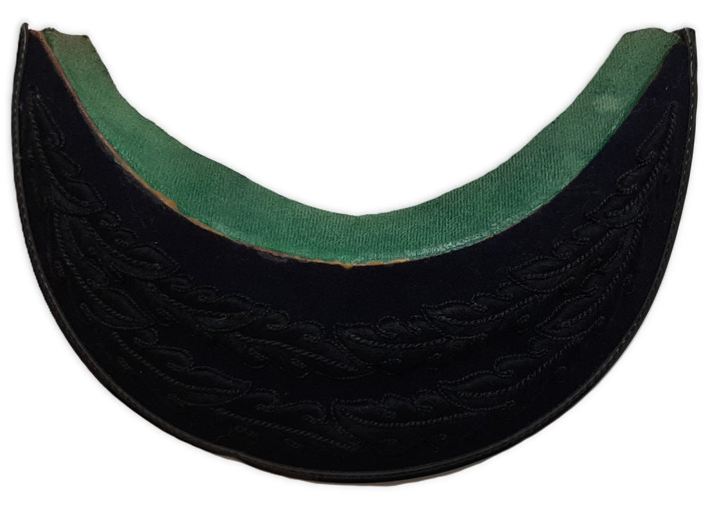 General Officer Passing Out Peak British Black 2 Row Sprig Hat Visor