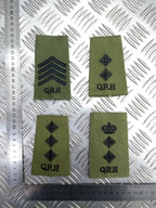 Queen's Royal Hussars QRH OD Green Slides Genuine British Army - NEW