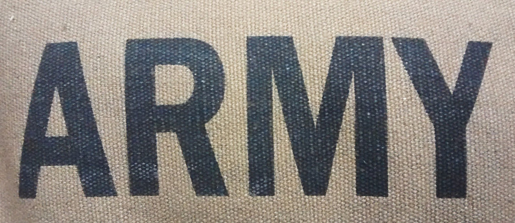 Military Type ARMY Print Canvas / Haversack Shoulder Bag Festival Asst Cols
