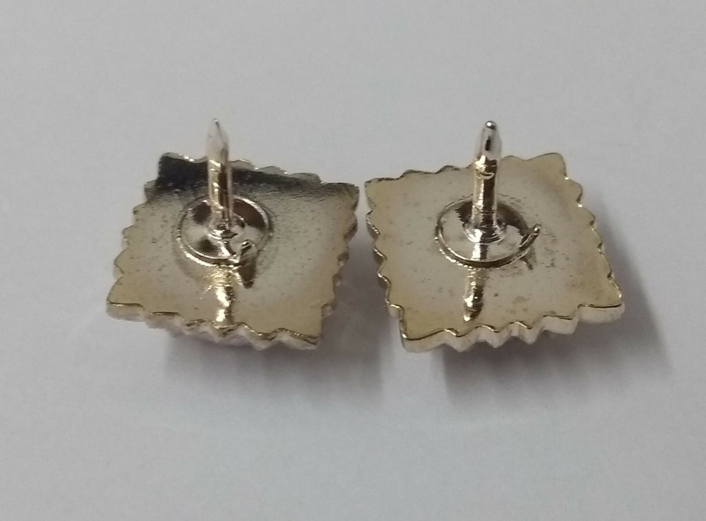 Light Infantry Pips 3/8" Silver Officer Rank Bath Stars Snap Pin X2 GIM160