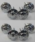 Genuine Issue 13.2mm Chrome Basic Rose Ornament Decorations X8 STD250