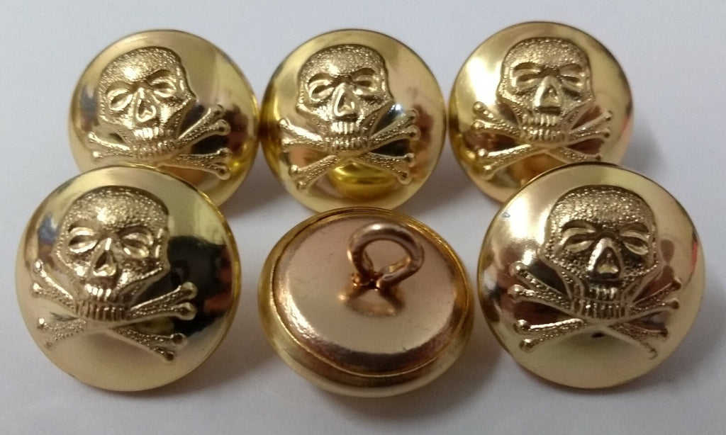 Genuine British Army QRL Lancers Skull & Crossed Bones Buttons Insignia ASBT111