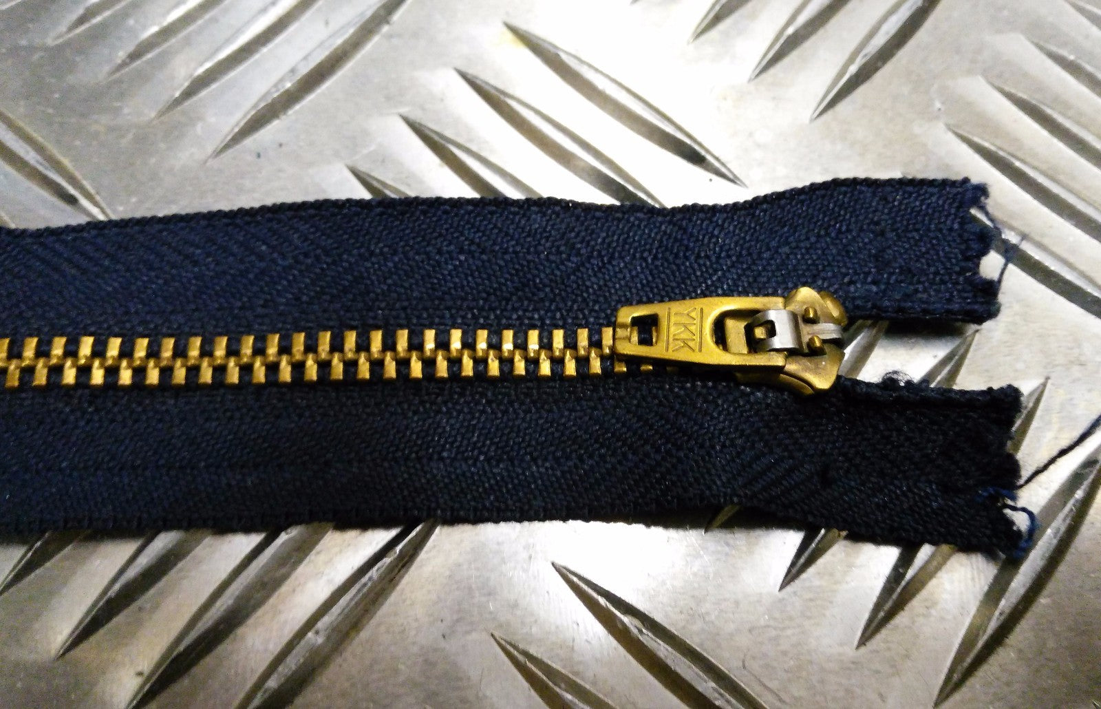 Genuine Vintage British YKK Brand 7" Closed End Zip Zipper