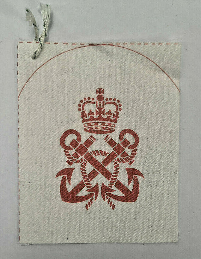 Royal Navy Petty Officer Naval Printed Patch Red on White