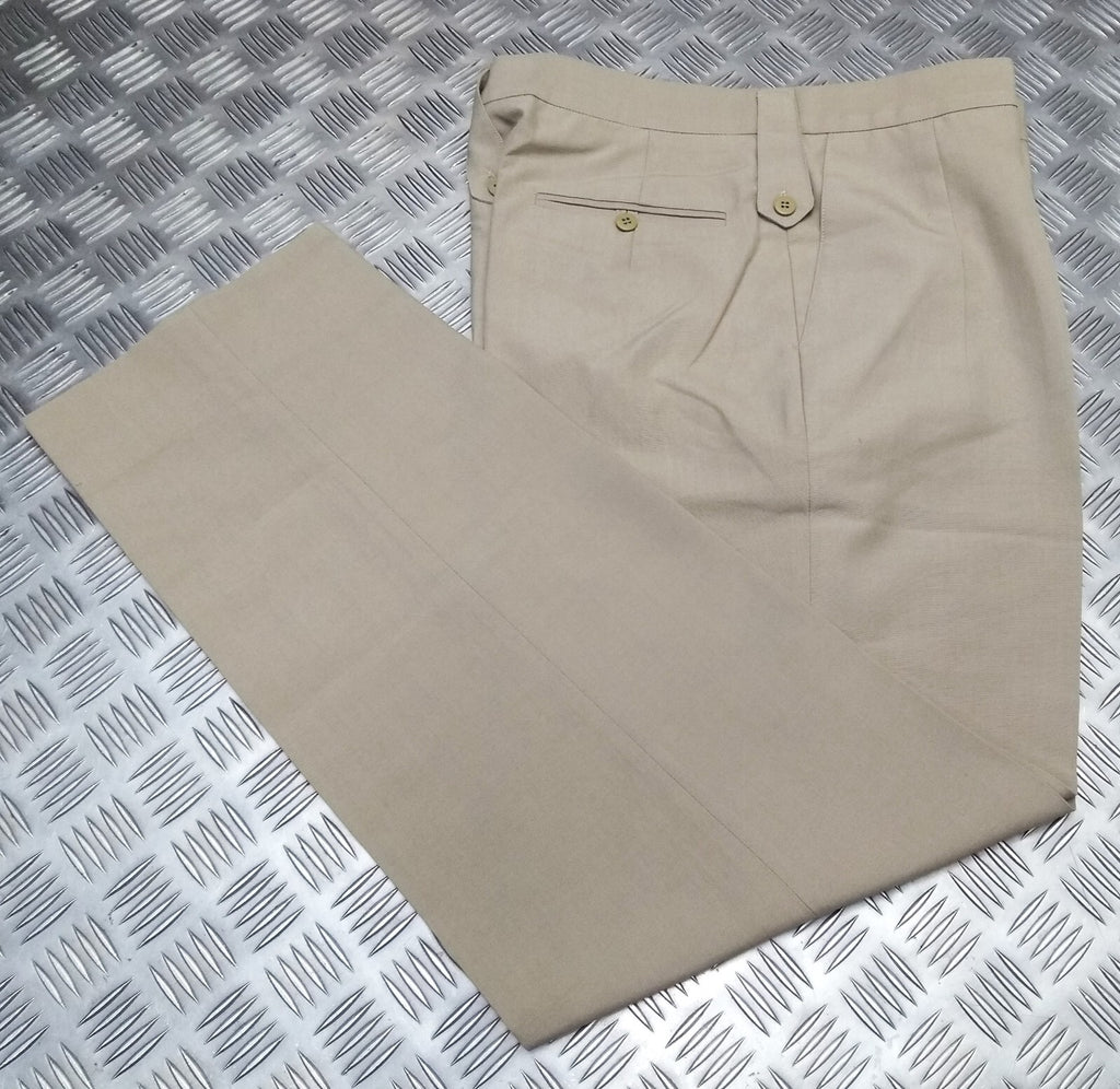 Vintage Fawn Trousers British Old Pattern Lightweight Dress Trousers