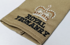 Royal Yeomanry Sand Desert Safari Major Rank Slide / Shoulder Epaulette