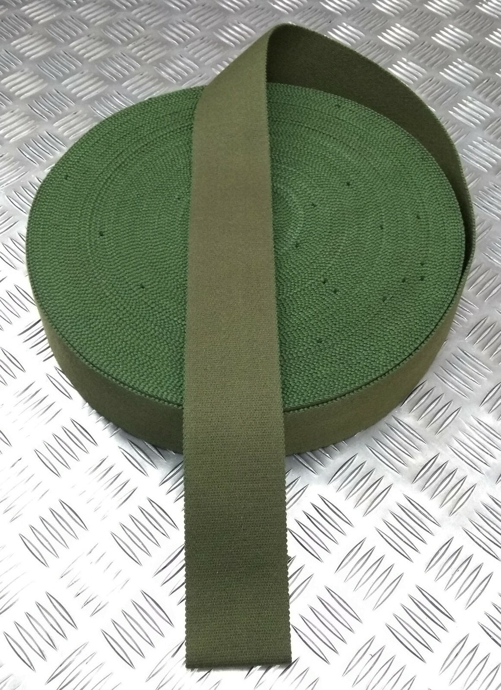 Genuine Denmark Army Issue Green Cotton Canvas Stable Belt Material BRAND NEW