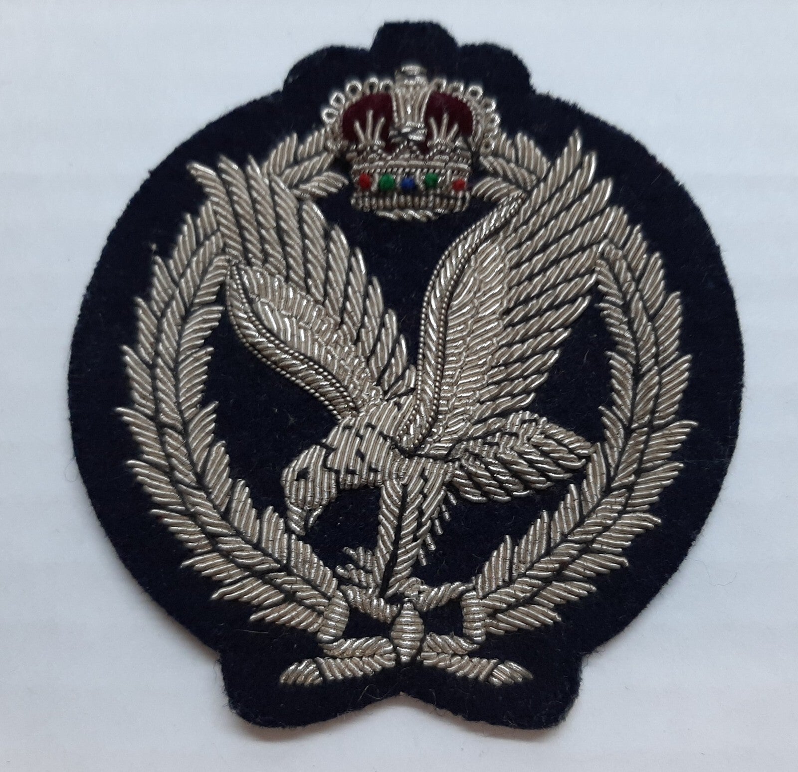 Vintage AAC Blazer Badge British Army Air Corps Wire Large Insignia Patch NOS