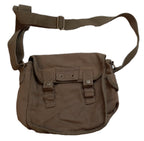 Military Type ARMY Canvas / Haversack Shoulder Bag Festival Military Mid Green