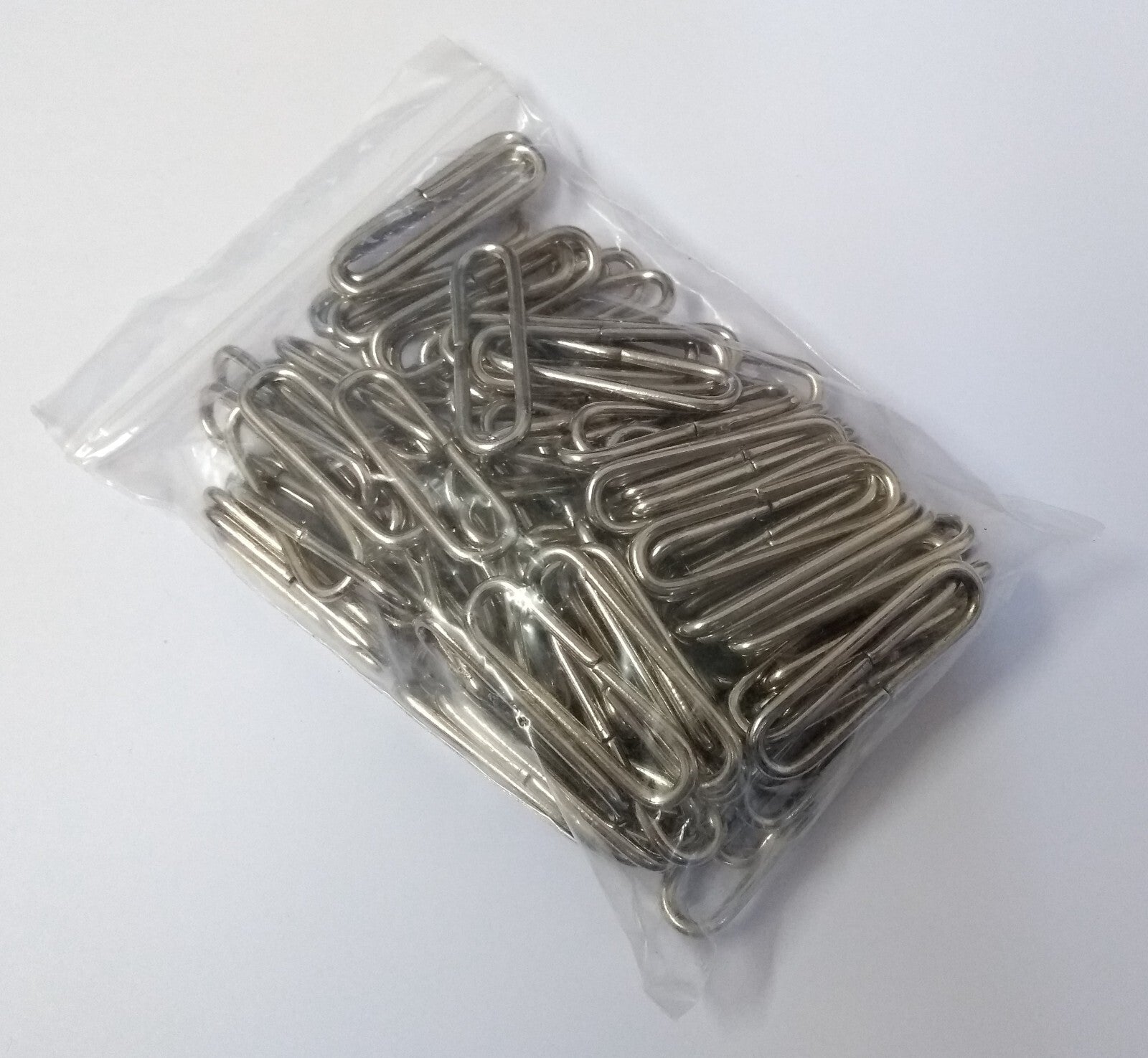 Belt Loops 1" Chrome Coloured Metal Loop Over Stay For Straps & Belting UK Made