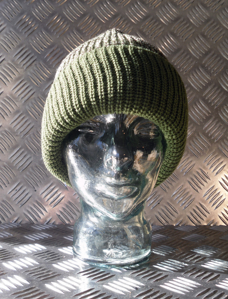 Brand New Three (3) Hole Balaclava / Beanie Hat - Very Warm - Green Camouflage