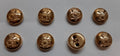 Royal Artillery Regimental Mounted Dress Button Set X8 British Army Insignia