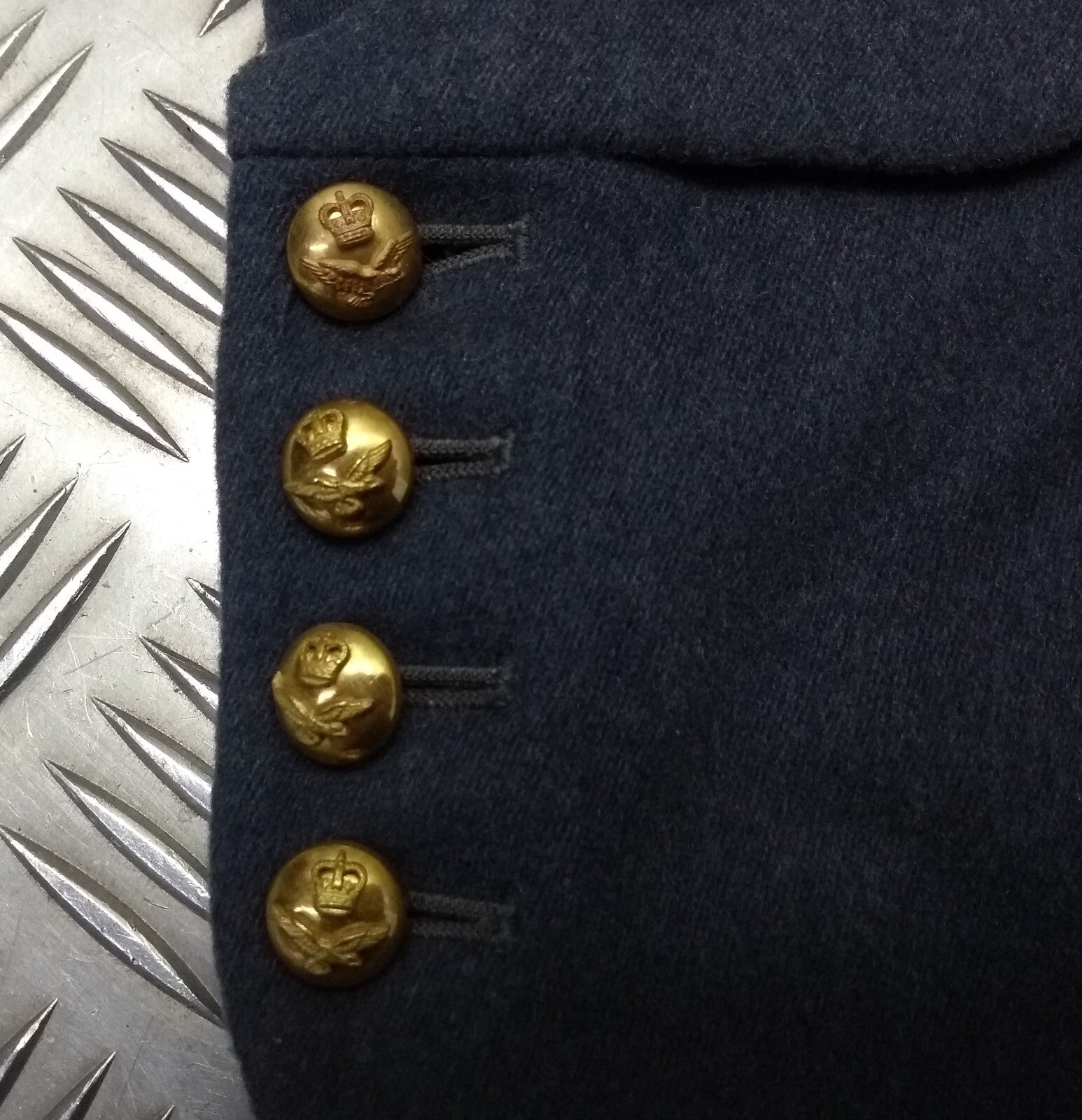 RAF Royal Air Force Vintage Mess Dress Waistcoat Airforce Blue Grey Colour
