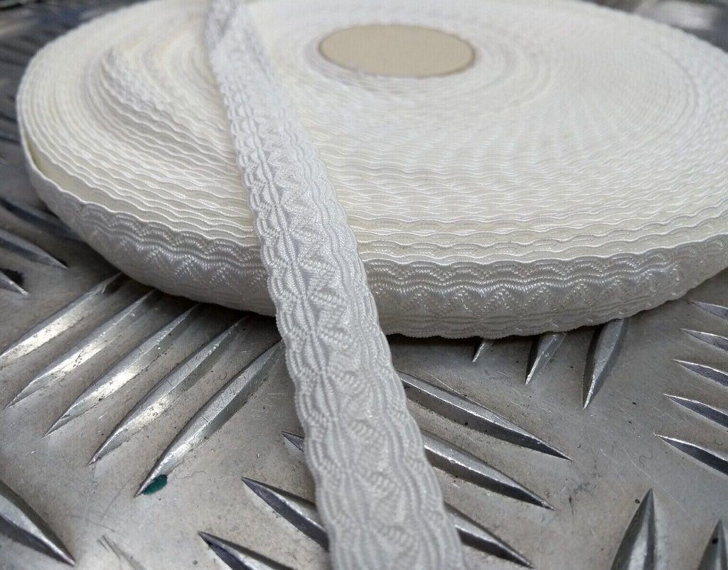 White Braid 13mm Genuine British Made