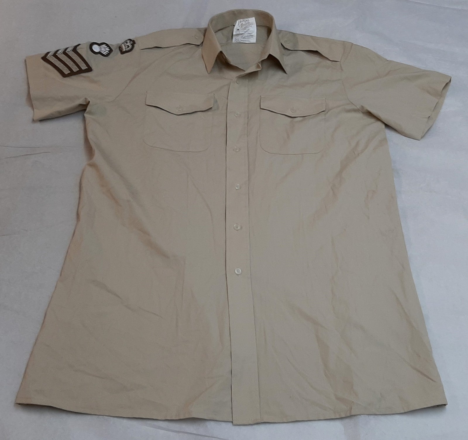 Army FAD Shirt Short Sleeve British Staff Sergeant Badge 42cm