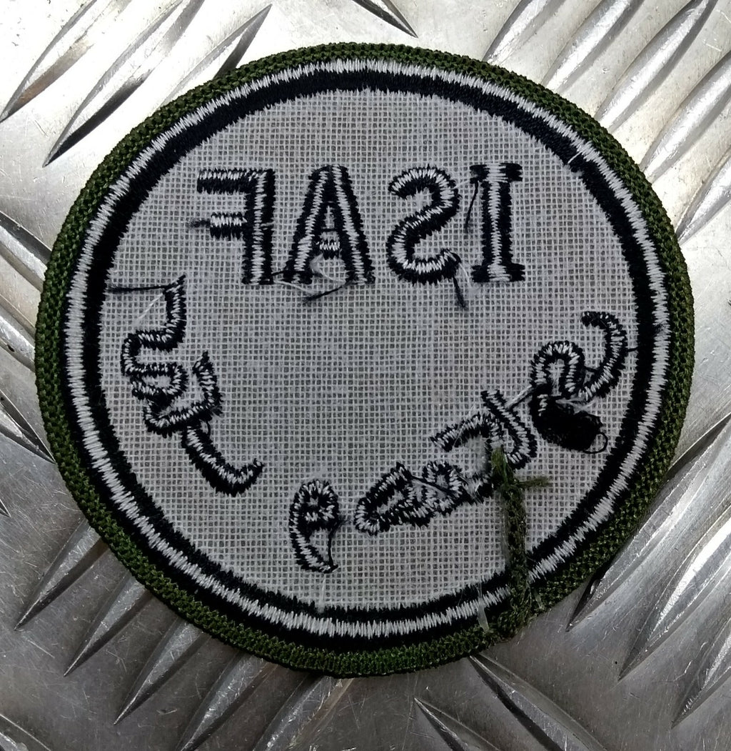 Genuine British ARMY ISAF International Security Assistance Force OD Badge