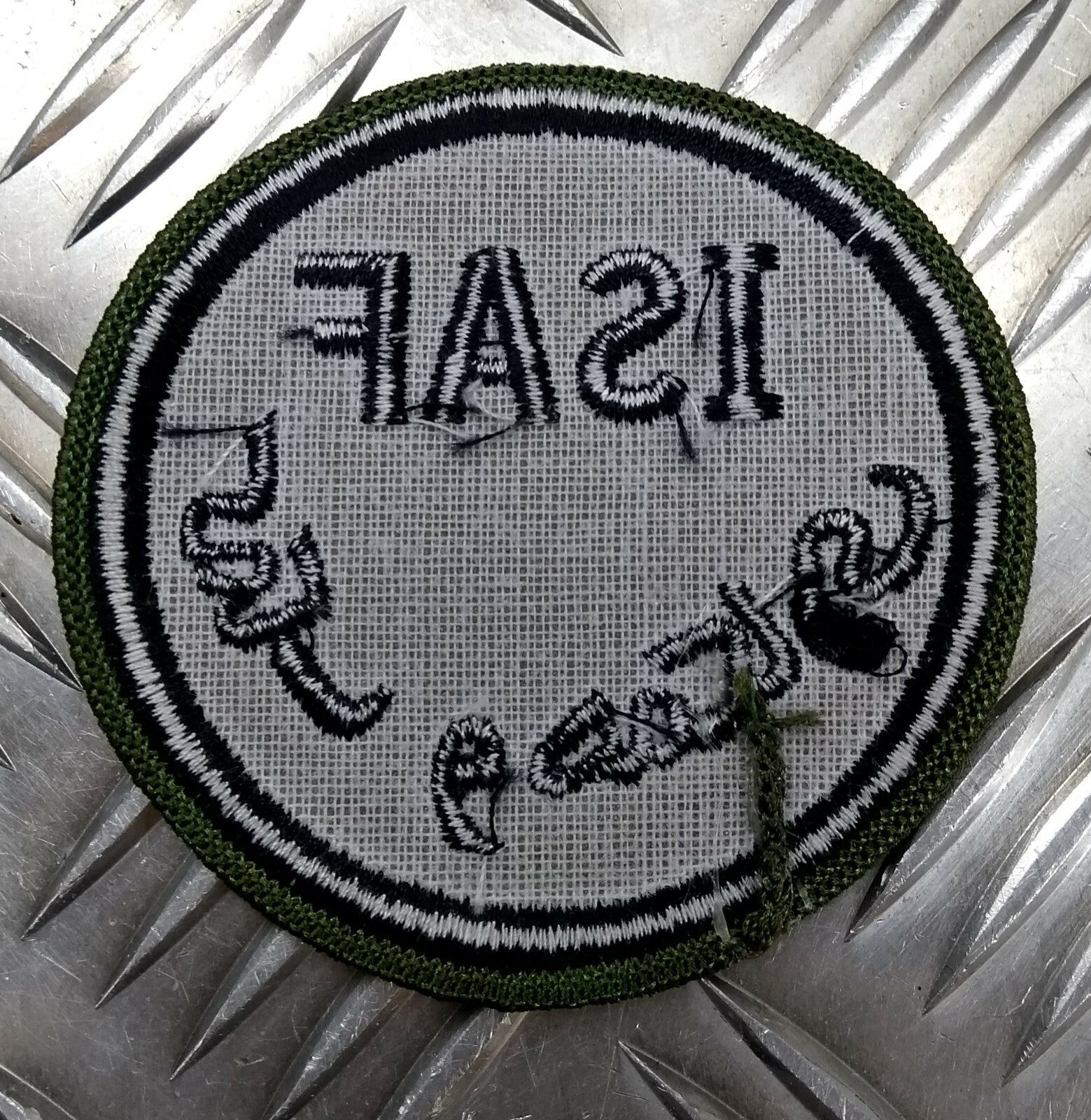 Genuine British ARMY ISAF International Security Assistance Force OD Badge