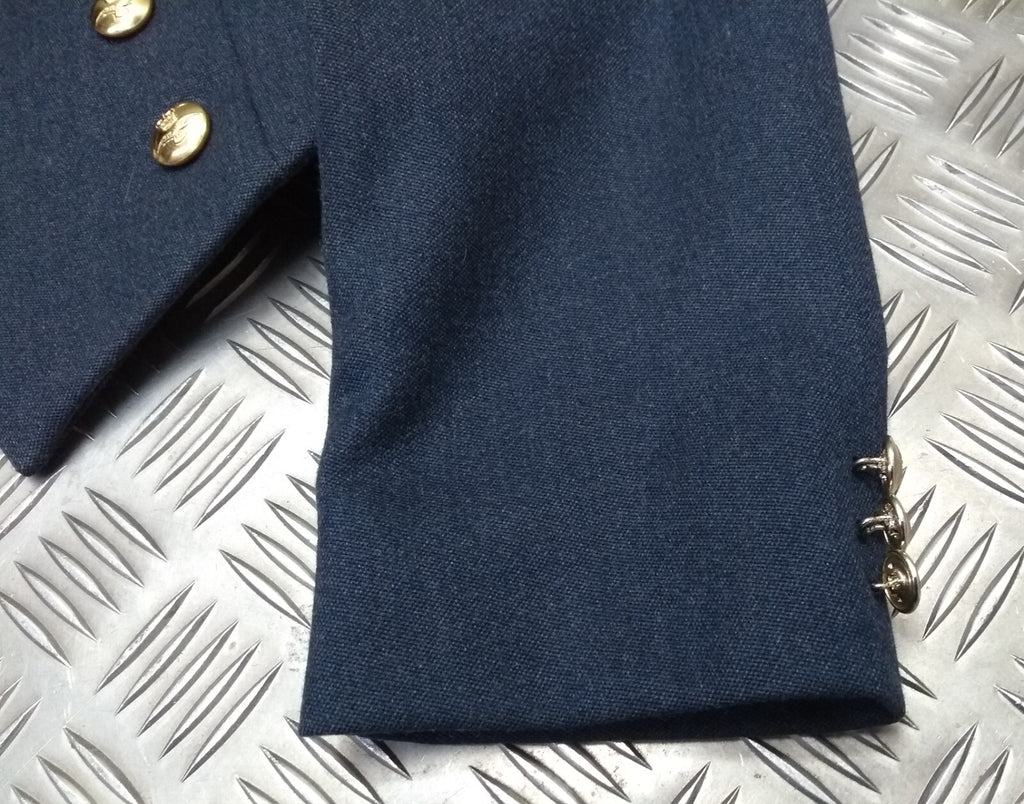 No5 Mess Jacket RAF Royal Air Force Blue Grey Womans with 3 Bar Chevron Patch Michael Jay