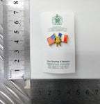 Rotary International Club USA & France Twin Flags Lapel Pin Badge - NEW