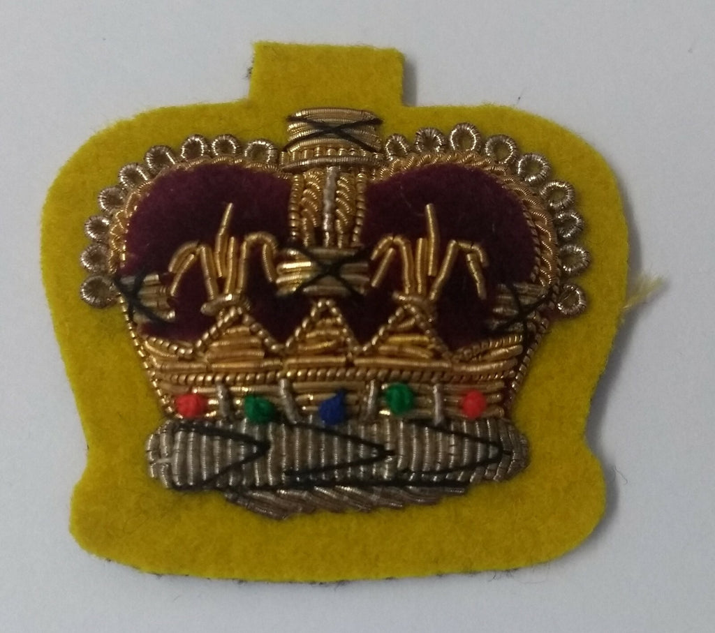 Genuine Vintage British Army WO Warrant Officer SD Rank Crown