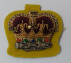 Genuine Vintage British Army WO Warrant Officer SD Rank Crown