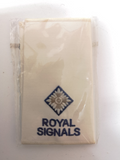Royal Signals Cream Rank Slide with Dark Blue Edged Pip 2nd Lieutenant - NEW