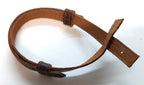 No2 Army Chinstrap Brown Leather Officers Khaki Hat Chin Strap NEW