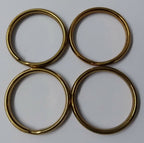 Genuine British Issue Brass Colour 1" Medium Size Split Rings X4 STD63