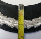 Genuine British Made Senior Officer Silver Decorative Braid Dress Cap Peak